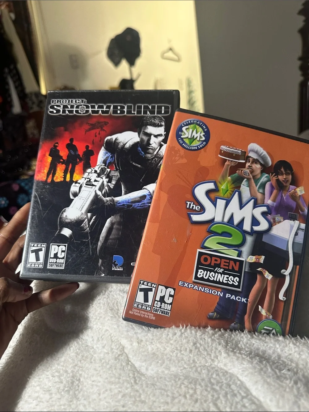 The Sims 2: Open for Business PC Game and PROJECT SNOWBLIND game-used